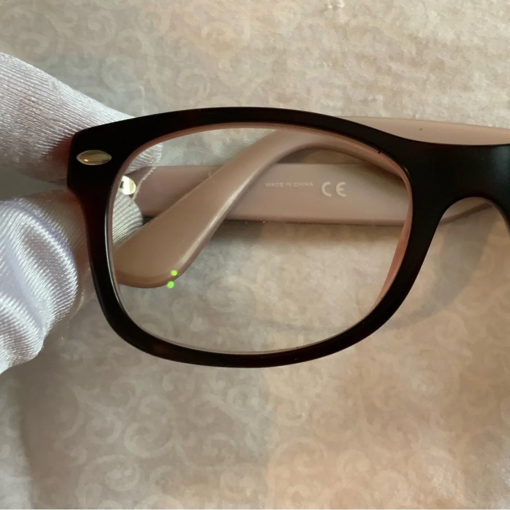 Ray Ban Eyeglasses RB 1528 3580 46-16 125 Black On Pink Horn Rim FRAME Girls